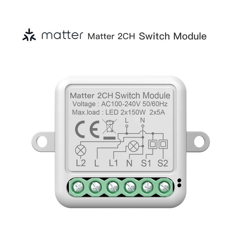 Matter WIFI Smart Switch Module Relay Breaker HomeKit Wireless Control Breaker работает с Siri Alexa Google Home Smart Home Life
