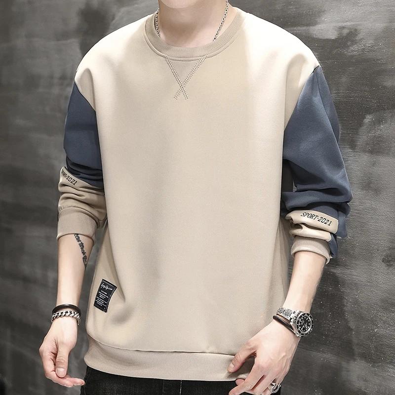 2025 Sweatshirt Men Spring New Men Korean Fashion Pullover Casual Long Sleeves Shirt Men Streetwear Hoodie Men Clothing Top