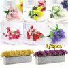1/3 Bundle Outdoor Artificial Flowers No Fade Fake Violet Flowers for Home Outdoor Garden Patio Window Wedding Decoration