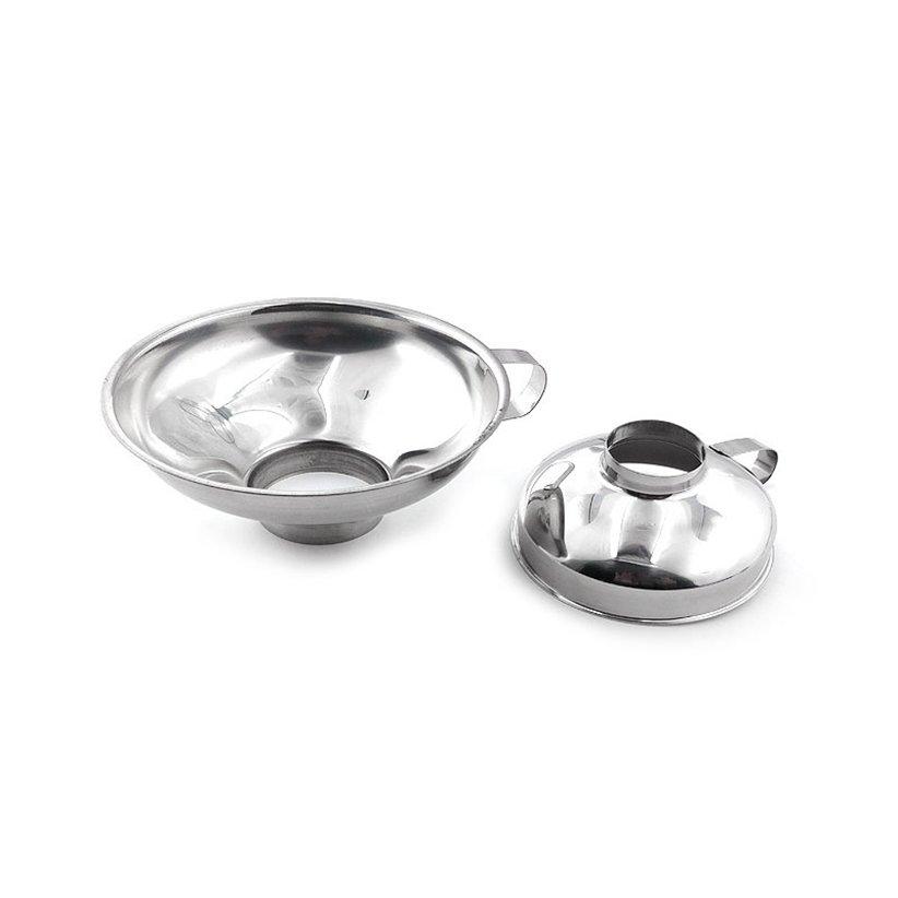 Oil Wide Mouth Canning Funnel Kitchen Jam Gadget Stainless Steel Leak Hoppers