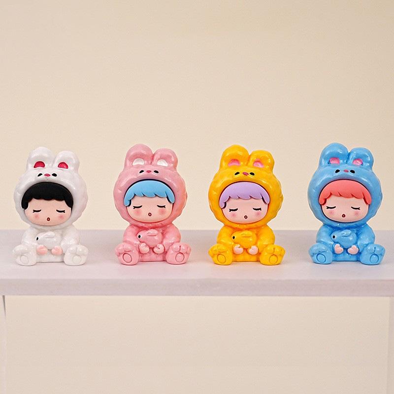 Милая полимерная кукла: Фигурка-сюрприз для украшения автомобиля и рабочего стола, брелок-шарм