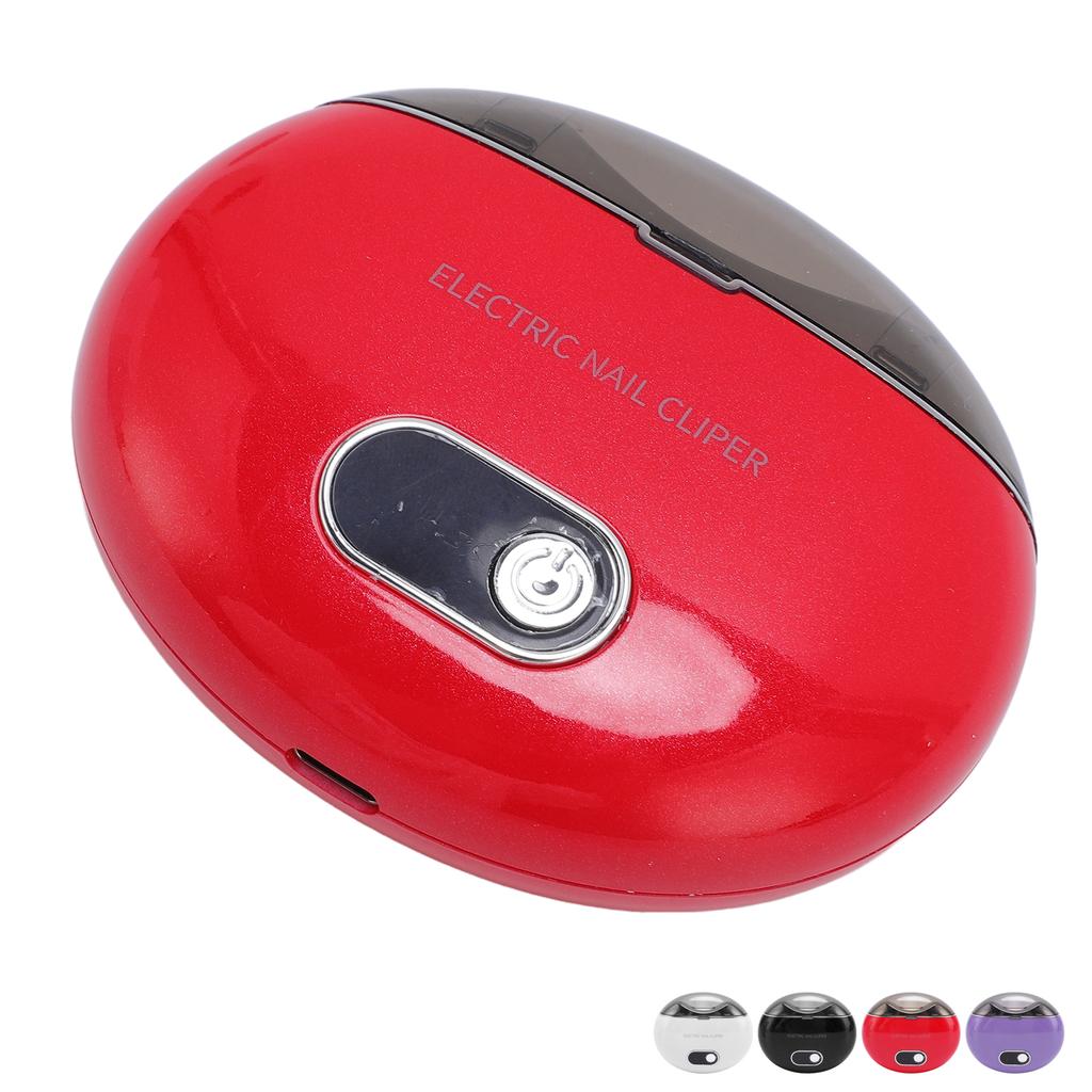 Автоматическая электрическая машинка для стрижки ногтей с 3 скоростями, низкий уровень шума, хранение обрезков ногтей, безопасный электрический триммер для ногтей для