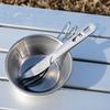 Captain Stag Spoon Cutlery Case Stainless Made In Knife, Fork, Set, 3-piece Set, Included, Steel, Japan, Tsubame-Sanjo, UH-3037