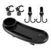 Stroller Dinner Plate Stroller Snack Tray with Cup Holder Removable Universal Stroller Food Tray with Adjustable Buckle And Hooks Stroller