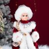 Новый стиль, Рождественский Санта-Клаус, электрические игрушки, кукла, модная русская кукла-Снегурочка, поющая домашняя кукла-орнамент с длинной косой