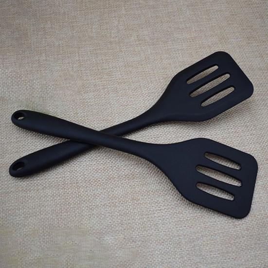 Жаростойкий шпатель с прорезями, пищевой силикон, цельный дизайн, Тернер для рыбы