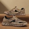 Fashion New Summer Leathe Casual Shoes Business Men's Hollow Out Sandals Quick Dry Wading Aqua Shoes Man Breathable Male Beach Sneakers