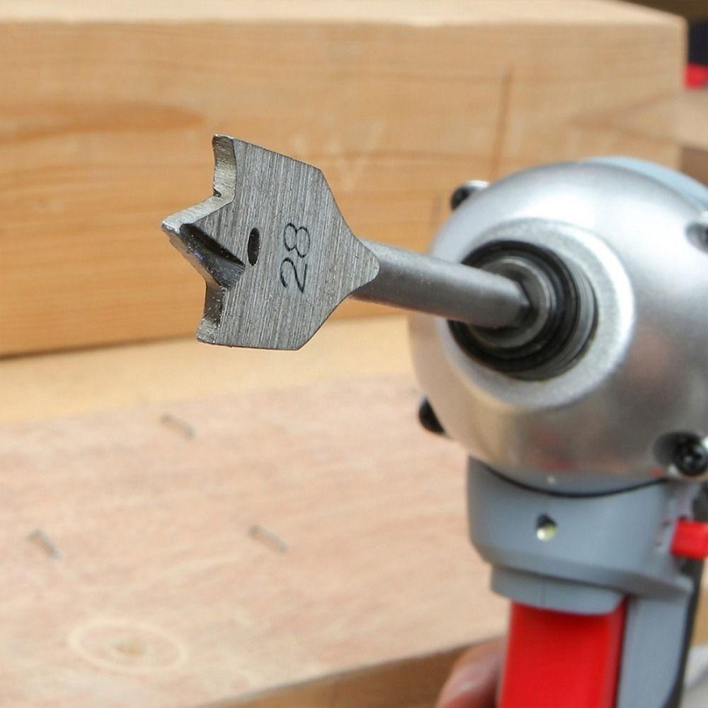 6Pcs/Set Hexagonal Handle 8mm Wood Plate Opener 10-25mm Hexagonal Shank NEW Carpenter's Bit