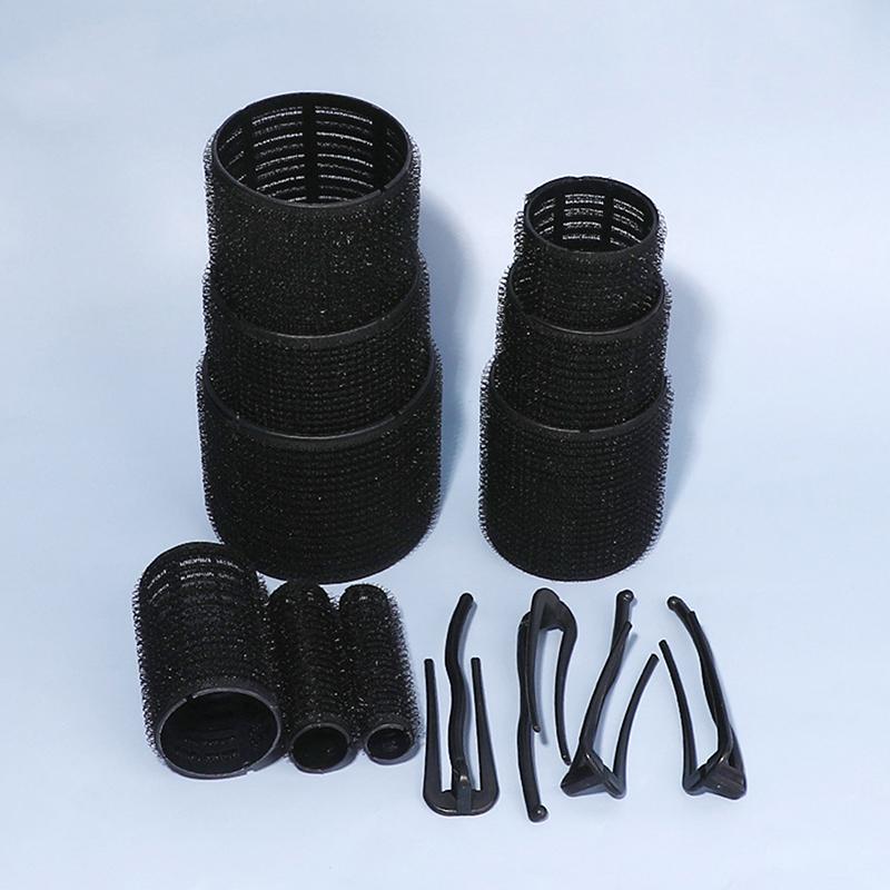 Черные волосы Корень Пушистые Бигуди Бигуди С Зажимами Самоклеящиеся Ленивые Бигуди Укладка Аксессуары Для Волос Для Женщин Инструмент Для Укладки Волос