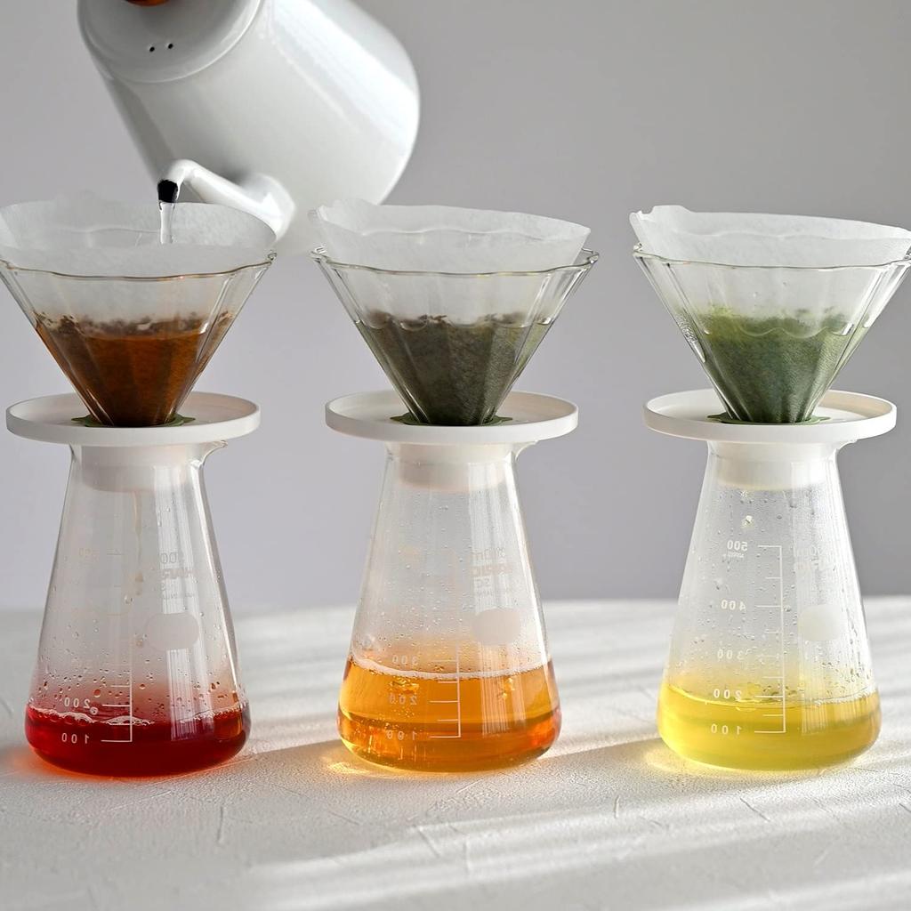 HARIO Пуровер Chacha Bouquet, 1-4 чашки, Белый, CDB-02-W