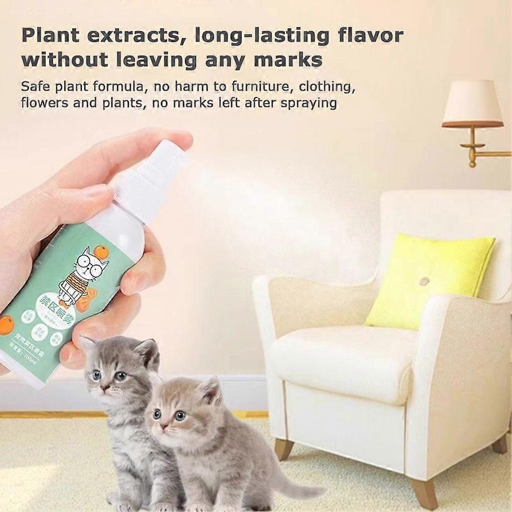 Cat Stop Spray, Cat Anti-Scratch Spray, 100ml Citrus Anti Cat Aid Indoor
