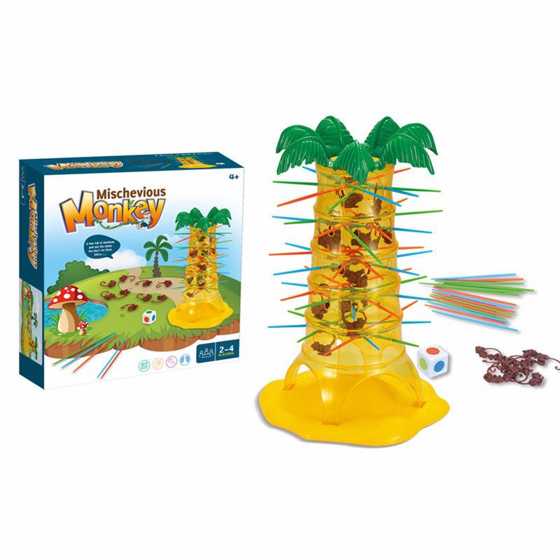 Also Tree Educational Monkey Somersault Pick-Up Sticks Game: Parent-Child Interactive Multi-Player Table Game