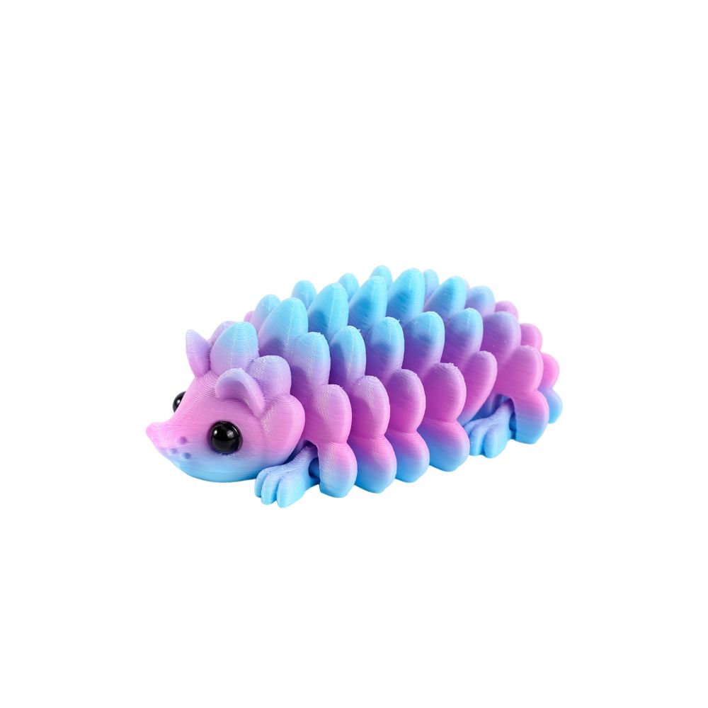2Pcs 3D Printed 3D Printed Hedgehog Figurine Pinecone Colorful Articulated Cute Figurin  Desk Decor