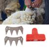 Replacement Blade for Sheep Shrs 2 Pieces, Advanced Coated Stainless Steel Clipper Blade, Efficient Wool Cutter, Goat with Wide Tooth Spacing
