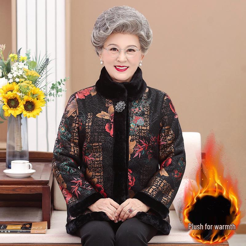 Женская зимняя норковая шуба с бархатной подкладкой – Элегантная и модная для женщин среднего и пожилого возраста