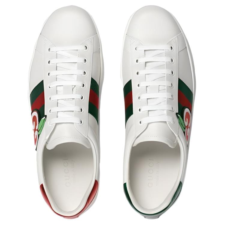 Gucci Ace Low 'GG Apple Patch - White' 611376 DOPE0 9064