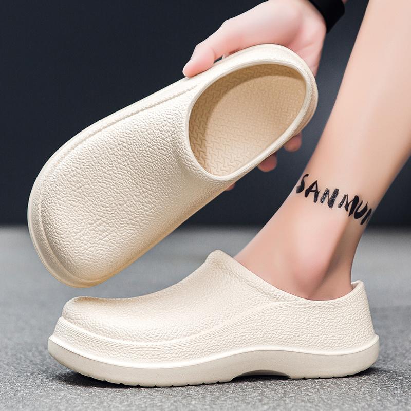 Мужская рабочая обувь для повара, водонепроницаемые маслостойкие кухонные рабочие ботинки для повара, нескользящие непромокаемые ботильоны, мужская защитная обувь для отеля, ресторана