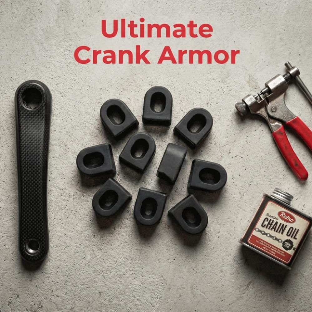 10PCS Soft Cycling Crank Boot Silicone Crank Arm Protectors Durable Crank Arm Cover  Bicycle Cycling