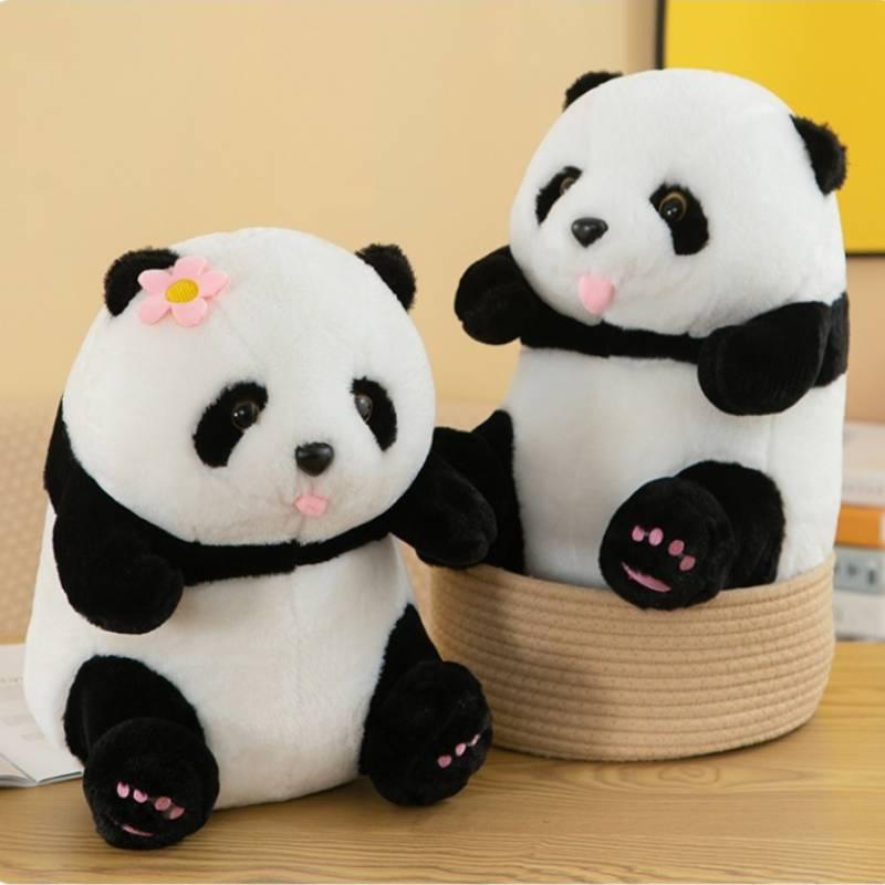 Panda Teddy Bear Doll Unique Design Logo Embroidery 45cm Height Premium Material