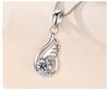 BELLA BOX New Product S925 Sterling Silver Angel Tear Pendant For Women's Fashion Korean Teardrop-shaped Feather Necklace