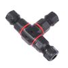 Ip68 Waterproof Connector T Shape 3 Pin 250V 24A Cable Wire Gland Sleeve Connect