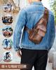 DOOMUS Shoulder Body Crossbody Genuine Large Shoulder Body Waist Sports Fits Popular for Commuting Men's Bag, Bag, Bag, Leather, Waterproof, Capacity,