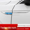 Universal 3D Metal Blade Style Car Side Sticker for Door and Fender Decoration