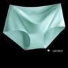Women's Ice Silk Seamless Mid-Waist Panties - Breathable, Sexy Triangle Design