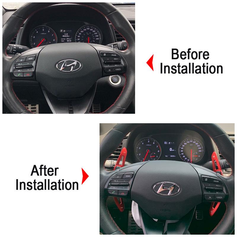 Подрулевой переключатель для Hyundai 2017 2018 Elantra Avante AD GT Sport SR Turbo рулевое колесо удлинитель коробки передач наклейки DSG