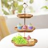 14,57 дюйма Высота Фруктовая ваза Трехъярусная корзина для демонстрации Десертные подарки Подставка для торта Подставка для закусок