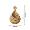Jute Eco Teardrop Hanging Basket Hanging Wall Vegetable Fruit Baskets