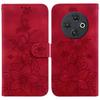 For TECNO Spark 30C 4G Case Lily Flower Imprint Leather Phone Cover with Stand