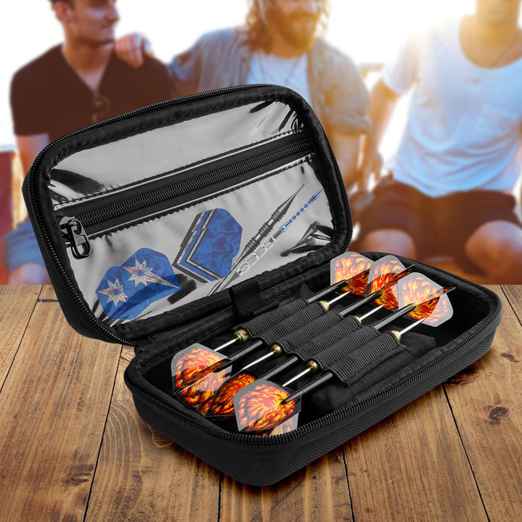 Dart Carrying Cases Darts Protective Case Darts Organizer with 6 Elastic Bands Multipurpose Dart Storage Holder Carrying Bag