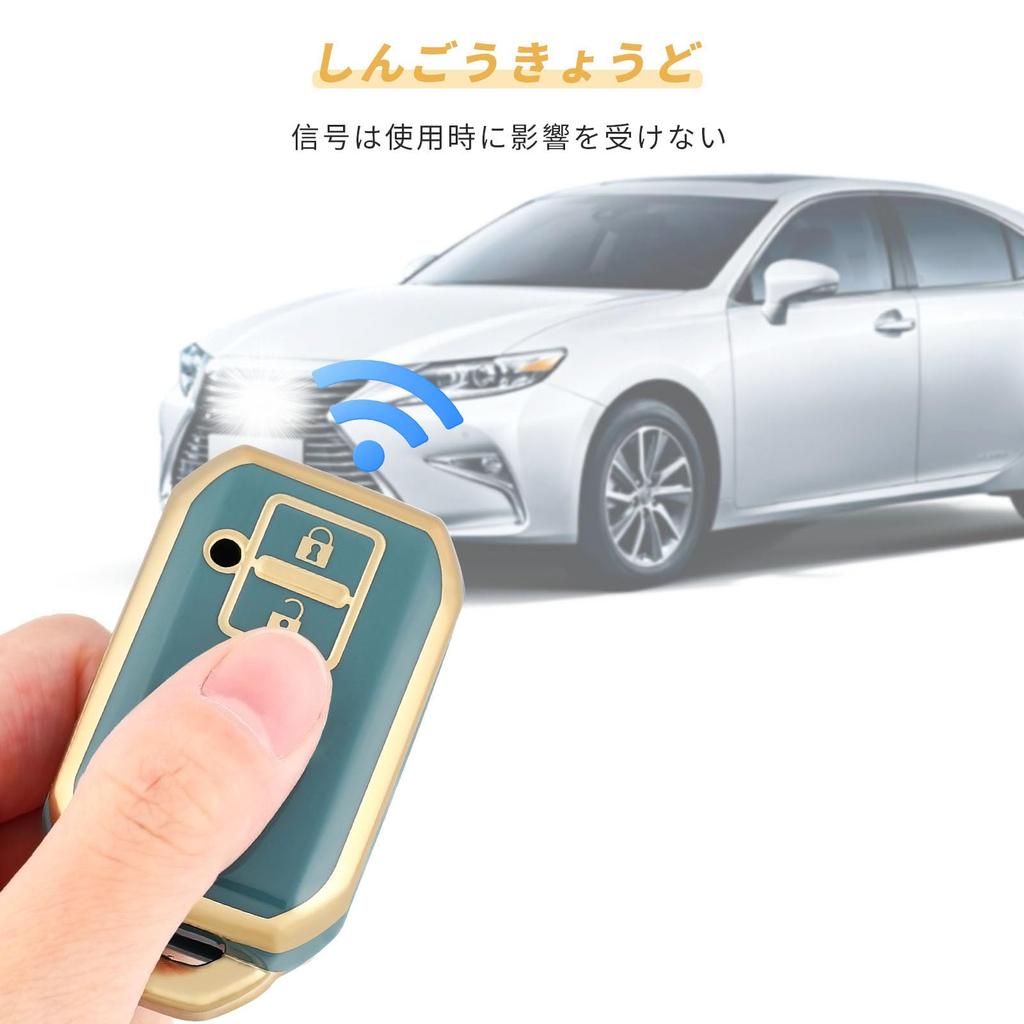 Чехол для ключей Suzuki и Других Премиальный ТПУ Без Радио Ключа Чехол для Смарт-Ключа и Новый Wagon и Других [OFFCURVE] Hustler, Jimny, Автомобили, Дизайн с 2 кнопками,