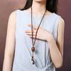 GemChic Женские Новые Винтажные Этнические Деревянные Бусины Кулон Ожерелье Классическая Цепочка Модные Украшения Подарок На День Рождения Рождественские Украшения