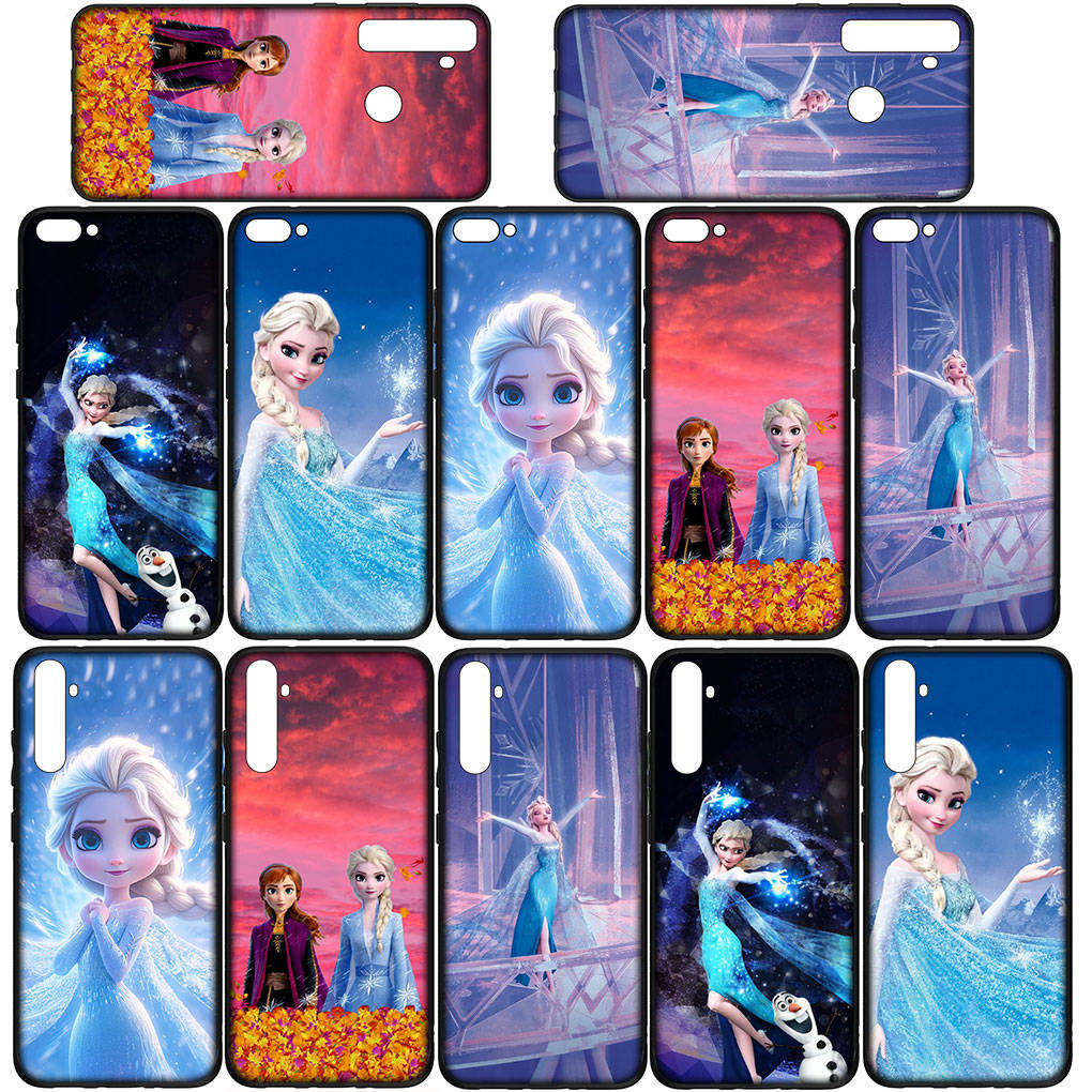 For Samsung Galaxy S24 S23 iPhone 16 15 14 Xiaomi Redmi Note 13 12 11 10 8 Plus 9 Pro Max X XR 14CPhone Case Poster Elsa Anna Olaf OPPO Huawei Cover