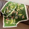Silk Square Scarf Women 70*70cm Elegant Floral Print Foulard Shawls Wraps Neckerchief Lady Hairband Soft Satin Hijab Headbands