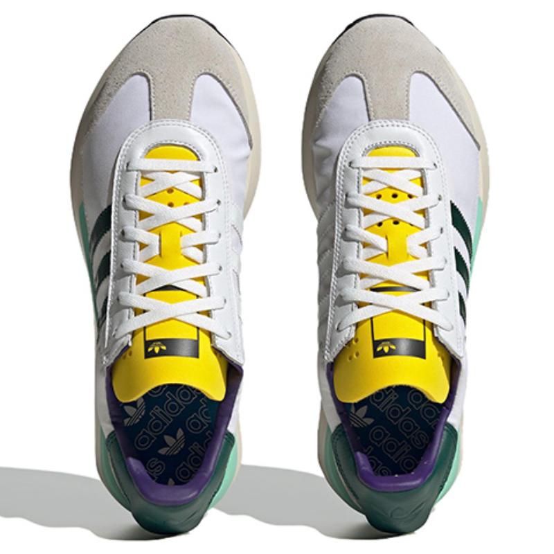 Adidas Страна Xlg 'Белый Колледжский Зеленый Желтый' Женские Кроссовки IF8118