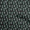 oneOone Cotton Flex Light Blue Fabric Cactus Fabric For Sewing Printed Craft Fabric By The Yard 40 Inch