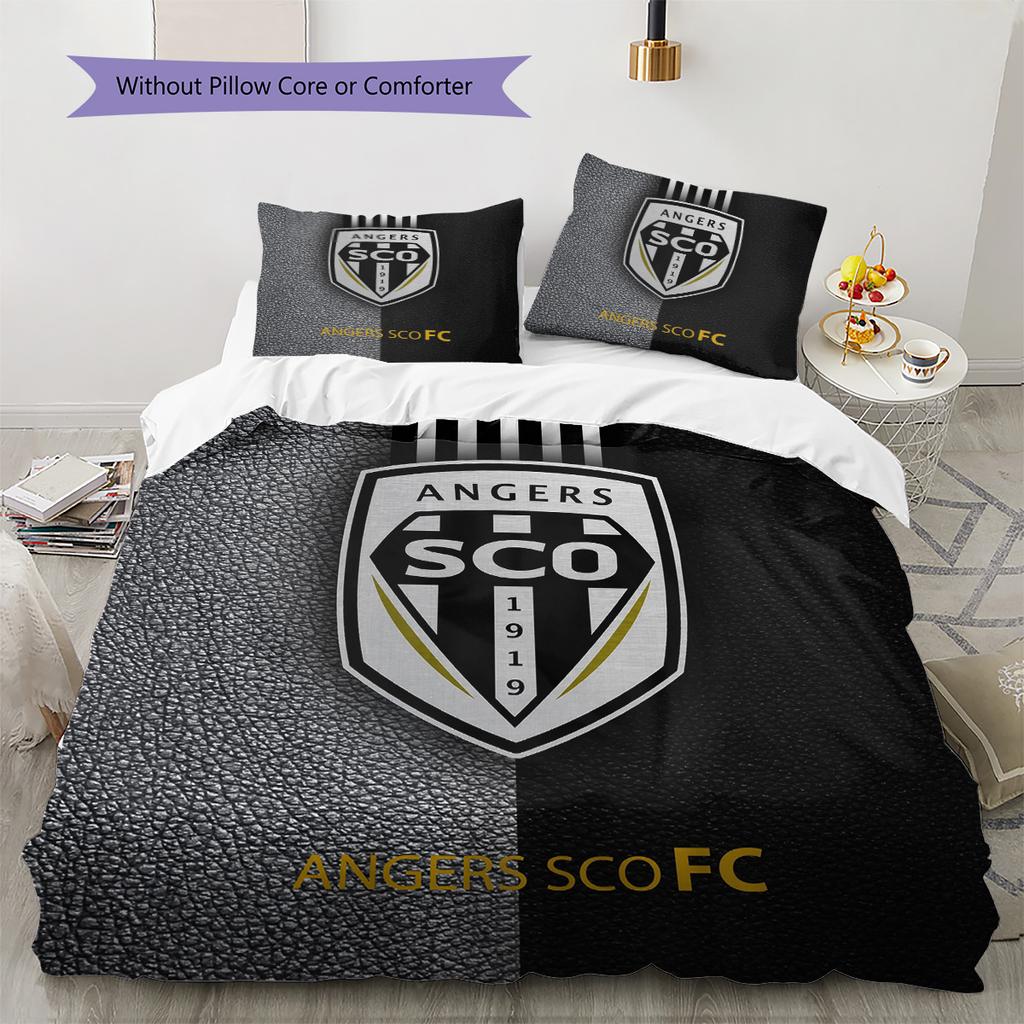 Angers SCO Pattern Bedding Quilt Set Home Decoration Gift (1 * duvet cover + 2 * pillowcase without core)
