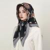 New Fashion 90X90cm Printed Women Scarf Pashmina Silk Scarf Square Shawl Decorative Headband Neck Luxury Design Bandana