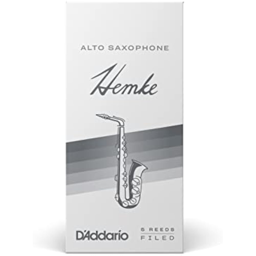 D'Addario WoodWinds Daddario Reed for Alto Saxophone Frederick L. HEMKE RHKP5ASX350 [Hardness: 3....