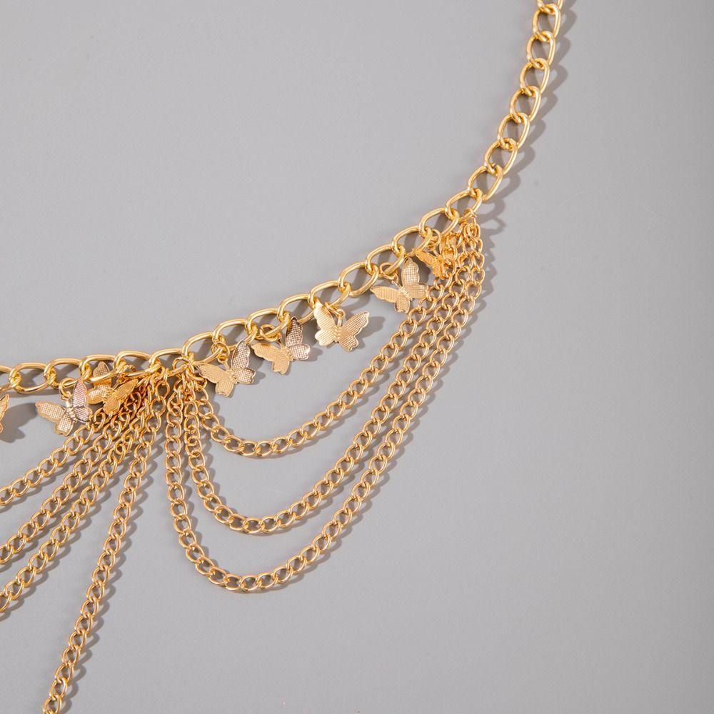 Belt Tassel Waistchain Gold Body Jewelry Tassels Metal Body Chain Beach Accessories