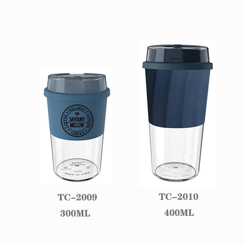 Manshi Handy Coffee Cup 300ml 400ml Пластиковая чашка для воды Подарочная высококачественная кофейная чашка