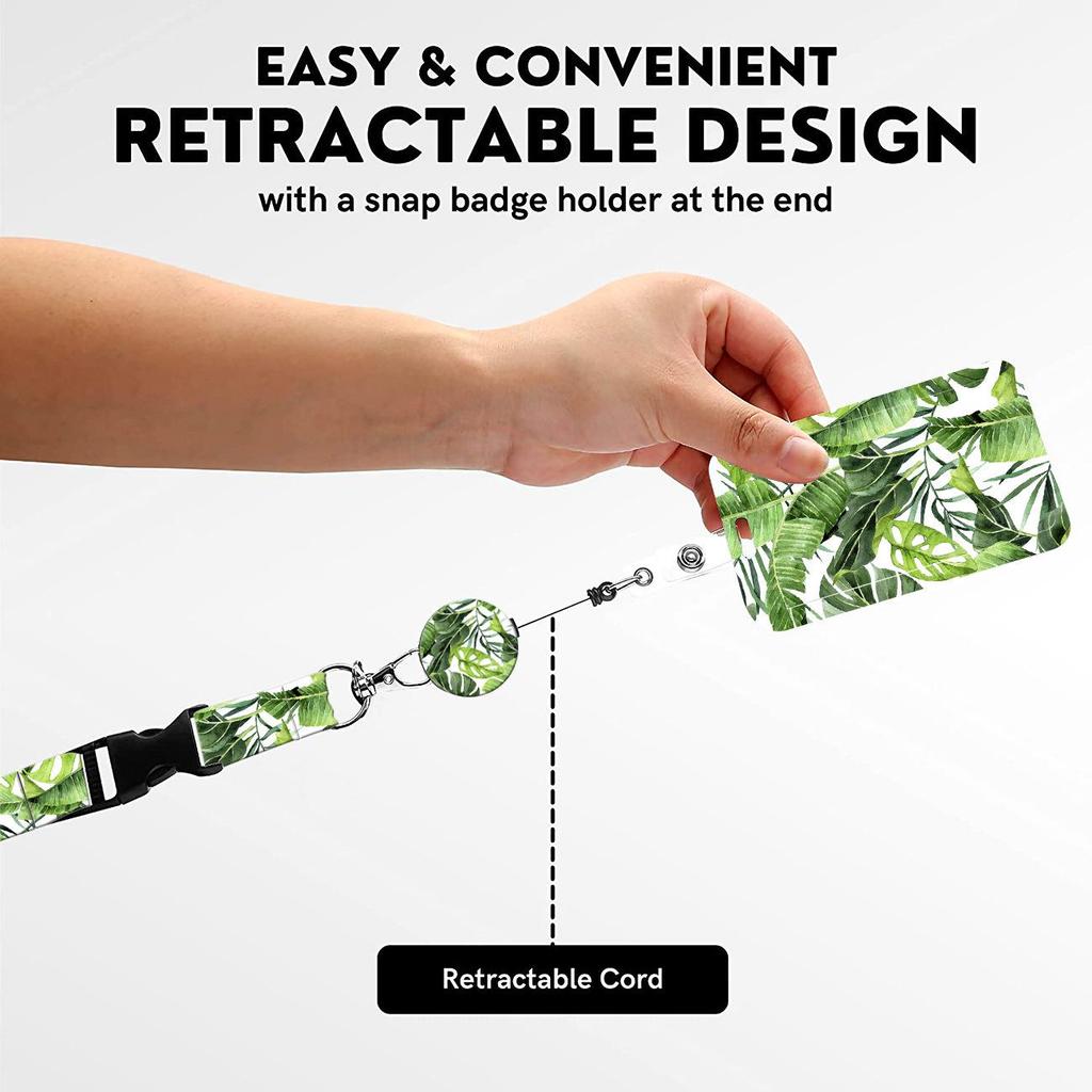 Двусторонний печатный держатель для ID-карты со шнурком