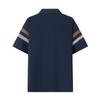 Navigare Men's Summer Anti-Mosquito Colorblock Striped Polo Shirt