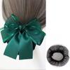 Bow Bowknot Hair Bun Women Spring Clips Hairgrips Cover Net Sweet Korean Bun Snood  For Girls