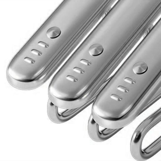 Вешалка для одежды Максимальная несущая нагрузка Антикоррозийный алюминиевый сплав Ветрозащитный Гладкая нескользящая вешалка для костюма Вешалка для одежды Сушилка для одежды Органайзер для гардероба