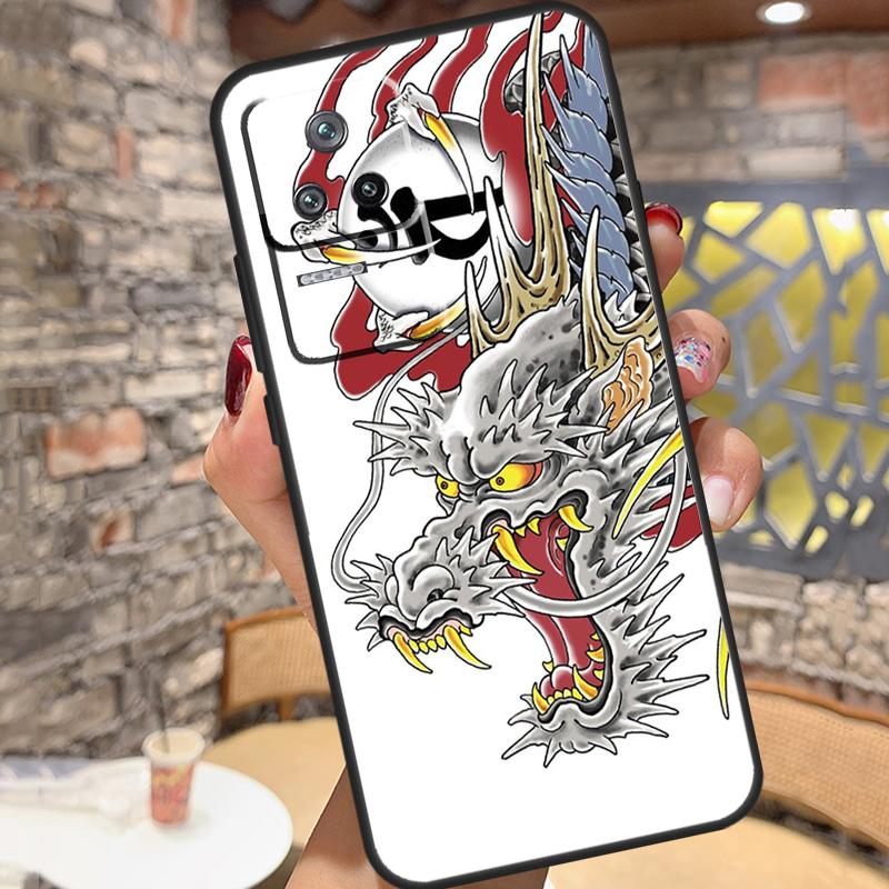Чехол Yakuza Dragon Tattoo для Xiaomi 14 Ultra 15 13 11T 12T 13T 14T Pro POCO X3 X5 X6 X7 Pro M6 F5 F6 Pro