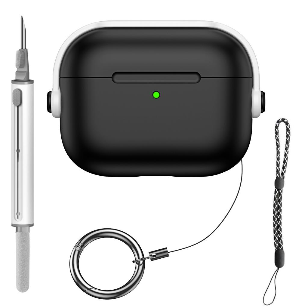 Для Airpods Pro 3 Чехол с защитным замком для Apple Airpods Pro 3 (2025) с набором для чистки защита от падений чехол-накладка для Air pods Pro3